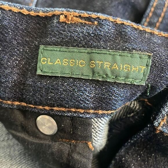 Lauren Ralph Lauren Dark Wash Classic Straight Ankle Jeans sz 14 - Picture 5 of 10
